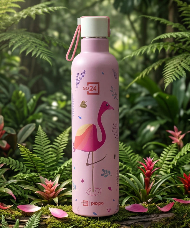 Pexpo Oslo Art Printed Insulated Stainless Steel Water Bottle - 750 Ml