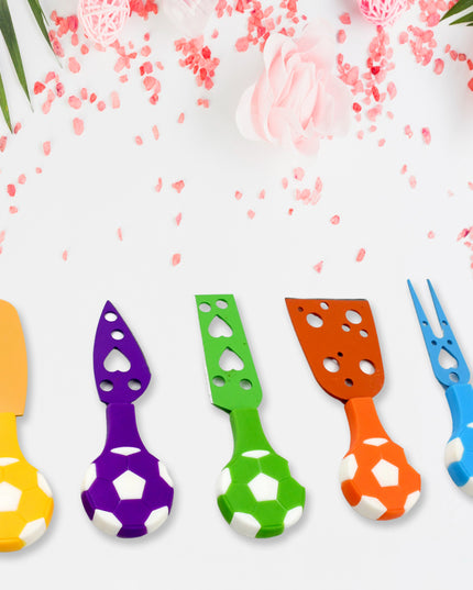 Football Soccer Cheese Knife Set (5 Pcs Set)
