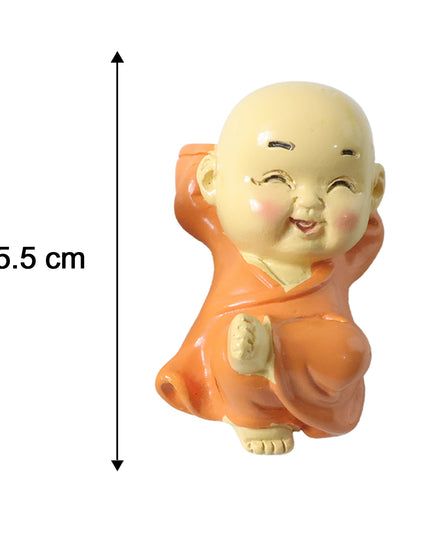 Adorable Mini Monk Buddha Idol Set (8 Pc)