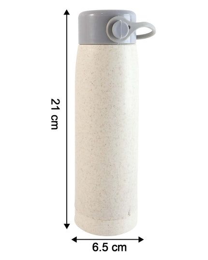 6951 High Portable Water Bottle Creative Wheat Fragrance Glass Bottle Water With Mobile Phone Holder Wide Mouth Glass Water 380ml (Moq - 80 Pc)