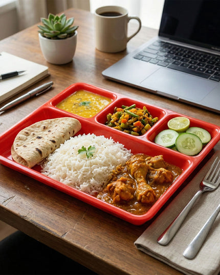 32  25 Cm Multipurpose Compartment Serving Tray (1 Pc)