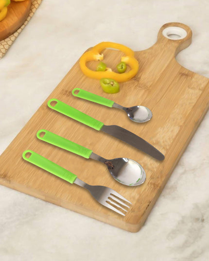Stainless Steel Cutlery Set With Stand - (24 Pc)