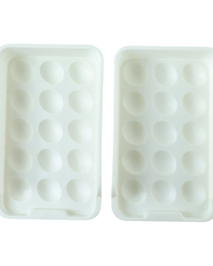 Plastic Egg Storage Tray Holder Set (2 Pc Set)