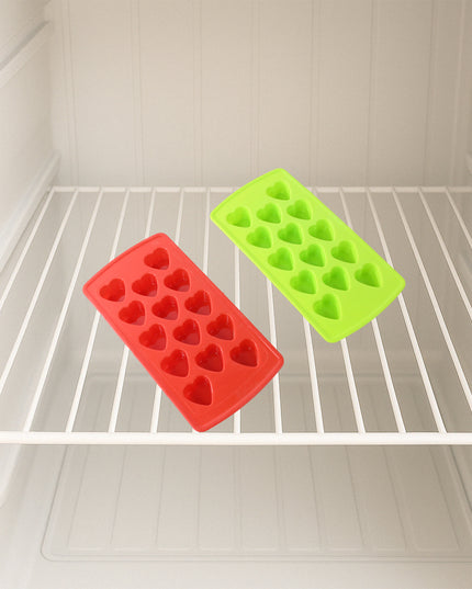 Plastic Ice Cube Tray Set (4 Pc)