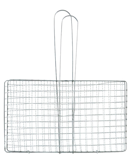 Heavy-duty Stainless-steel Barbecue Grill Basket (1 Pc)