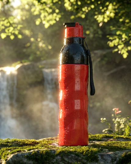 Plastic 1000 Ml Approx Sports Water Bottle (1 Pc)