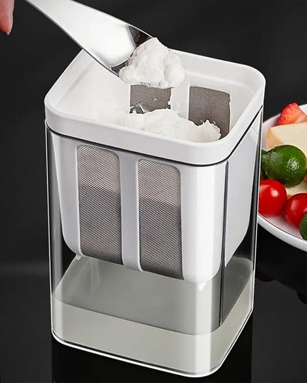 2 In 1 Multifunctional Yogurt Strainer With Storage Container  1100 Ml (1 Set)