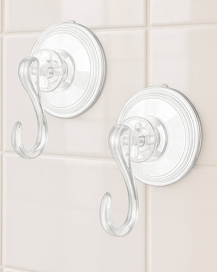 Plastic Suction Cup Hooks (4 Pcs Set)