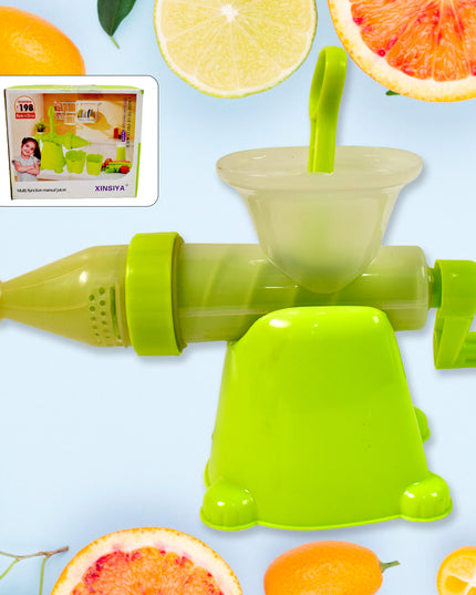 Manual Juicer Modern Plastic Fruit And Vegetable Juicer (1 Pc  Bowl Not Included)