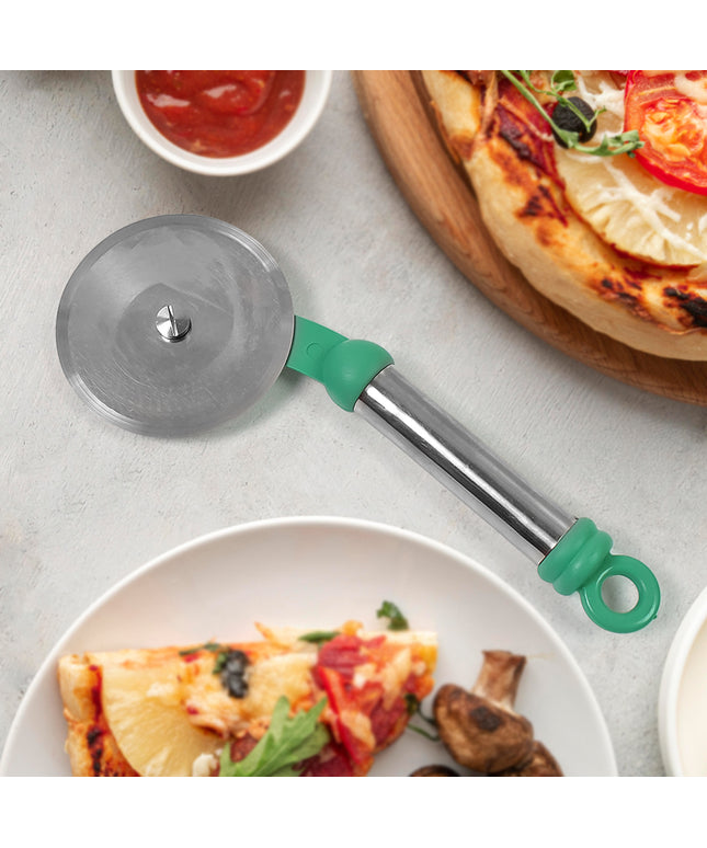 Kitchen Stainless Steel Wheel Pizza Cutter (1 Pc)