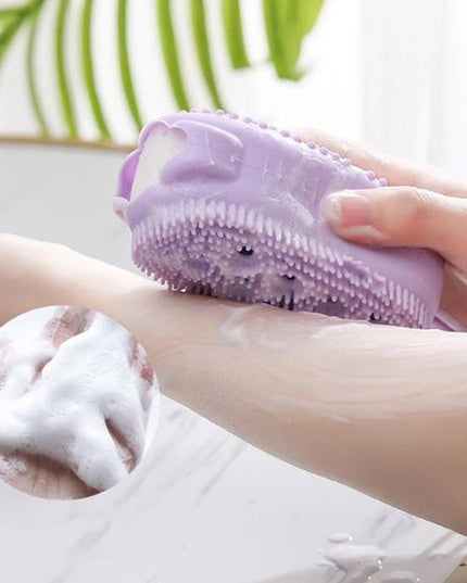 1448 Silicone Bubble Bath Spa Super Soft Body Scrubbing Brush