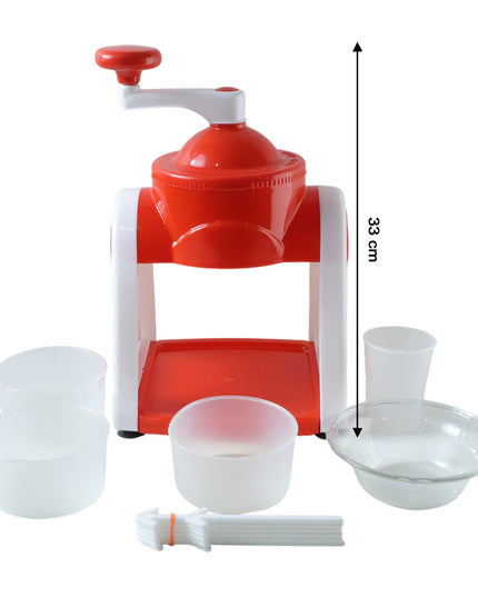 Manual Ice Snow Maker Machine (1 Set Red Color)