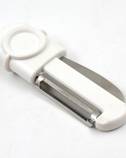Dual-use Knife And Peeler 2-in-1 Stainless Steel Blades Wiith Case (1 Pc)