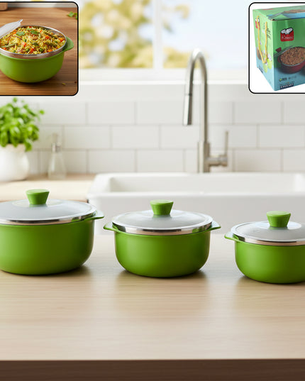 Signature Multipurpose Kitchen Serving Bowl (1000ml1400ml2200ml3 Pc Set)