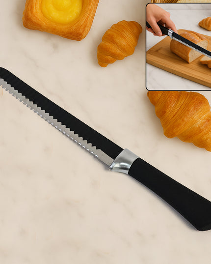 Premium 32 Cm Serrated Bread Knife With Ergonomic Handle