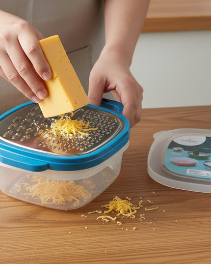 Konvex Duo Grater With Container And Lid (1 Pc)