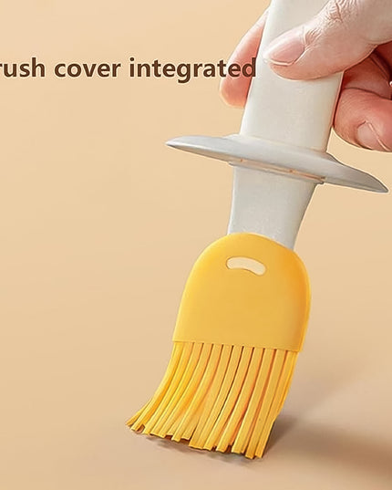 2 In 1 Oil Dispenser Bottle With Silicone Basting Brush (1 Set)
