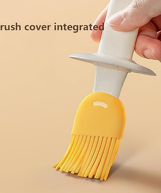 2 In 1 Oil Dispenser Bottle With Silicone Basting Brush (1 Set)