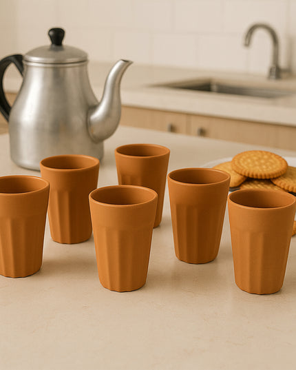 Konvex Traditional Chai Cups (125 Ml  6 Pc)