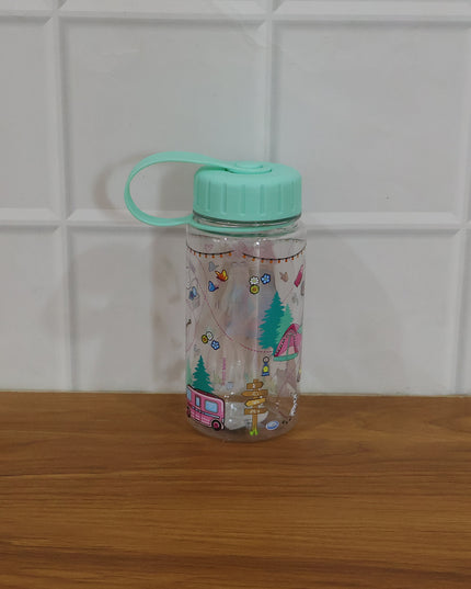 Kids Printed Water Bottle 400 Ml Approx (1 Pc)