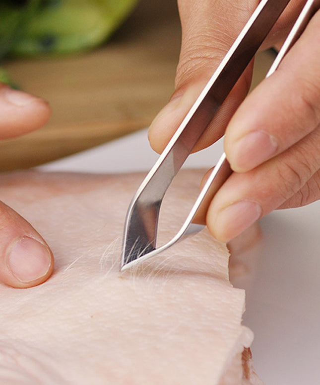 Stainless Steel Fish Bone Tweezer (1 Pc)