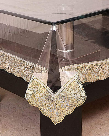 87x59 Inch Transparent Pvc Table Cover (1 Pc)