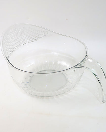 Supermom Multipurpose Transparent Plastic Bowl  Basket With Handle (1 Pc)