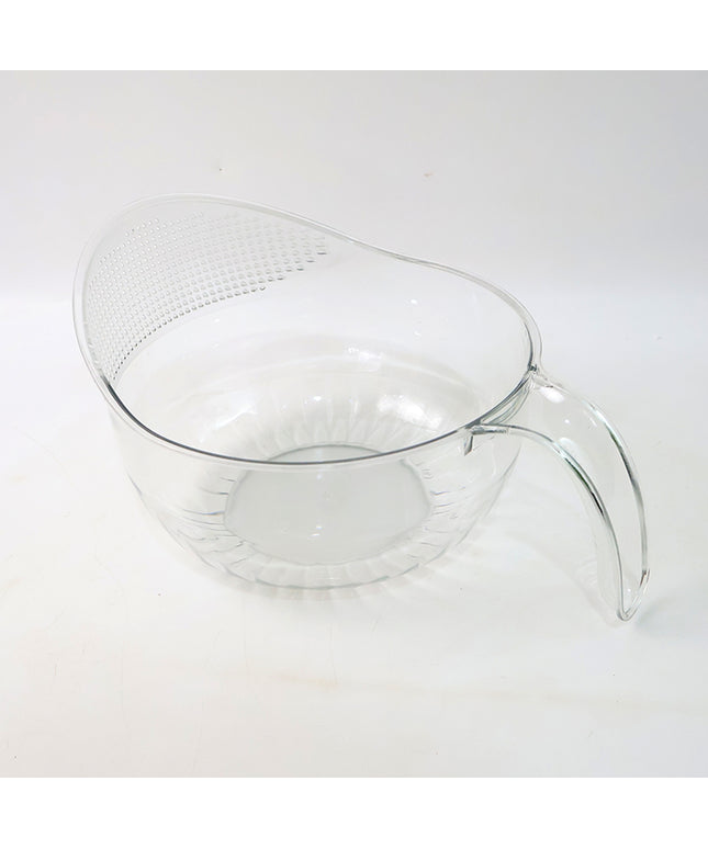 Supermom Multipurpose Transparent Plastic Bowl  Basket With Handle (1 Pc)