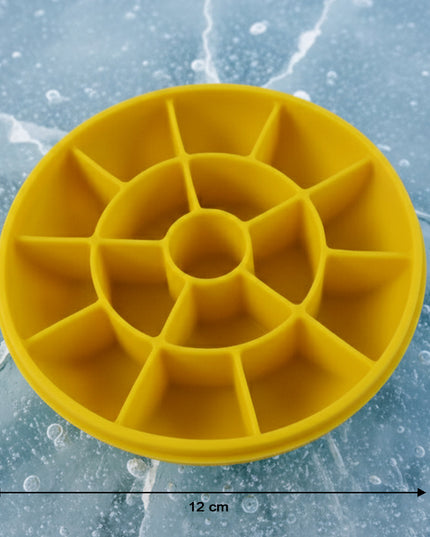 Premium Round Ice Cube Tray With Lid (1 Pc)