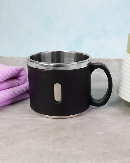 Apex Premium Stainless Steel Double Wall Coffee Mug Gift Set (6 Pc  150 Ml)