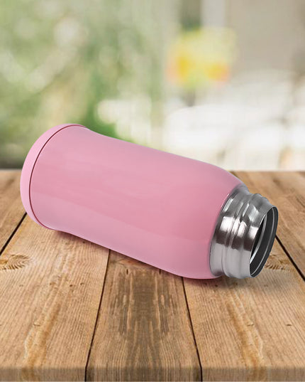 Thermos Steel Double Wall Vacuum Bottle With Cover  Strap 600ml Approx