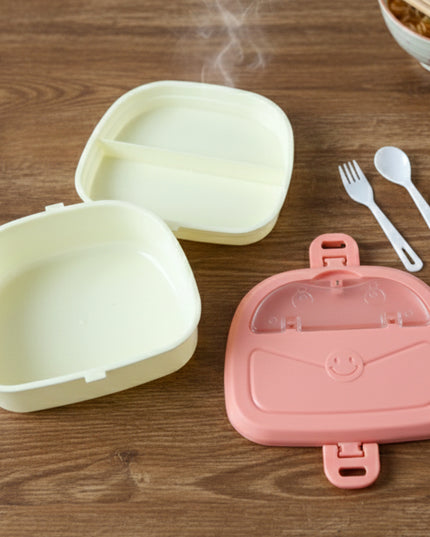 Plastic Lunch Box With Water Bottle Combo Set (1 Set)