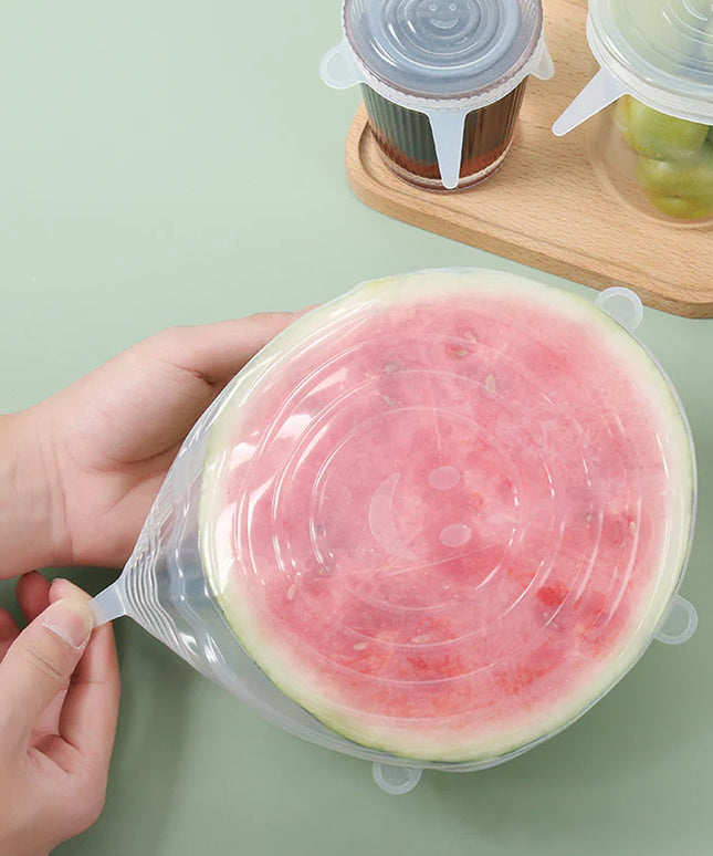 Reusable Stretchable Food Cover Set (6 Pc)
