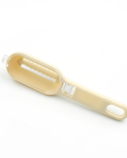 0112 Plastic Fish Scales Graters Scraper Fish Skin Brush Fish Cleaning Tool Scraping Scales Device With Cover Home Kitchen Cooking Tools 1 Pieces