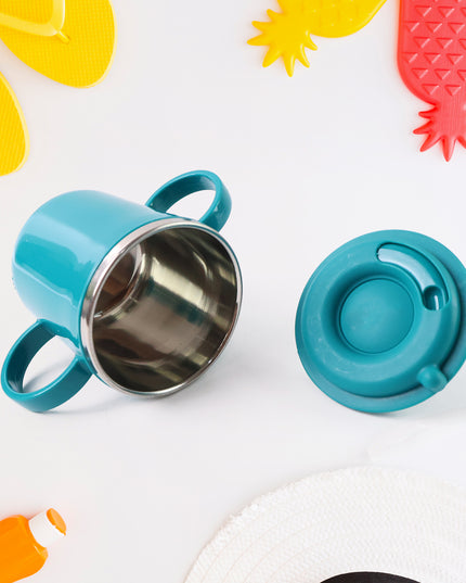 Kids Sporty Sipper Mug With Straw And Dual Handles Approx 300ml (1 Pc)