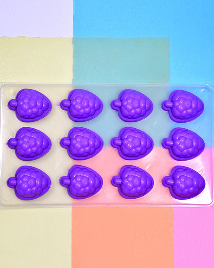 Silicone Mold Ice Cube Tray Creative Sweet Multi Type Ice Tray Buckets Ice Cube Trays Multi Fruit Shape Ice Tray (1 Pc)