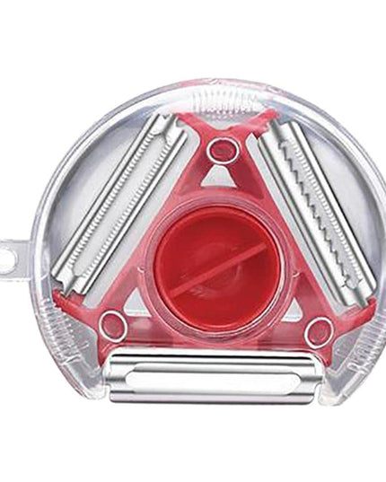 2937  3 In 1 Multi Function Three Use Rotary Hanging Round Planer Peeler And Cutter Vegetable Slicer Kitchen Tools Kitchen Gadgets