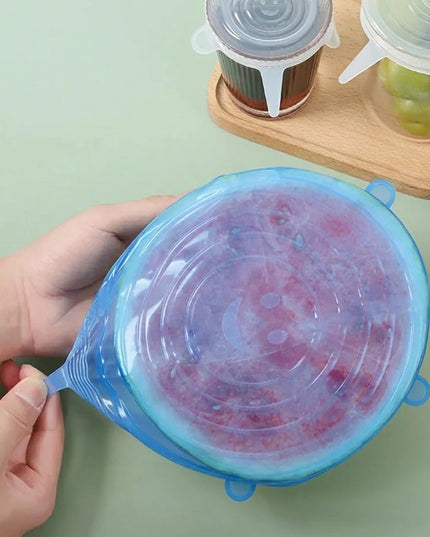 Reusable Silicone Stretch Lids 4 Piece Set