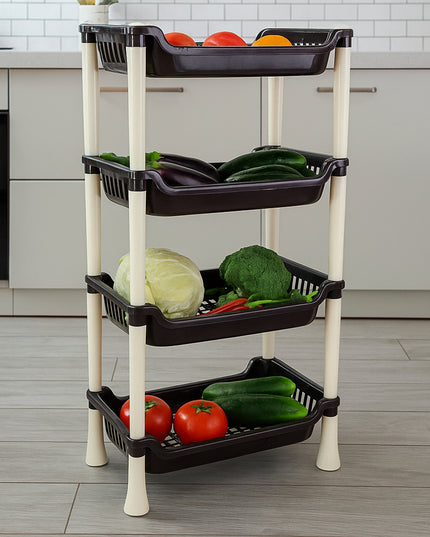 Apex 4-layer Small Multipurpose Plastic Storage Rack