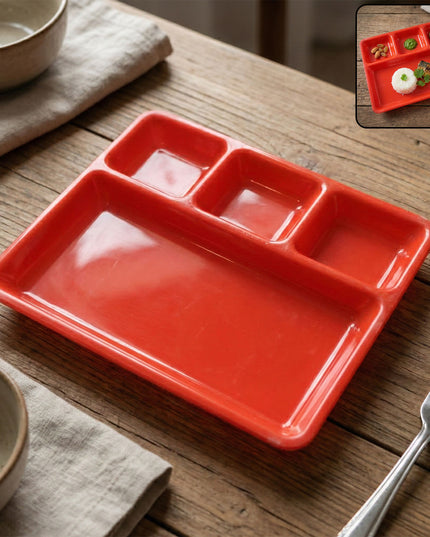 32  25 Cm Multipurpose Compartment Serving Tray (1 Pc)