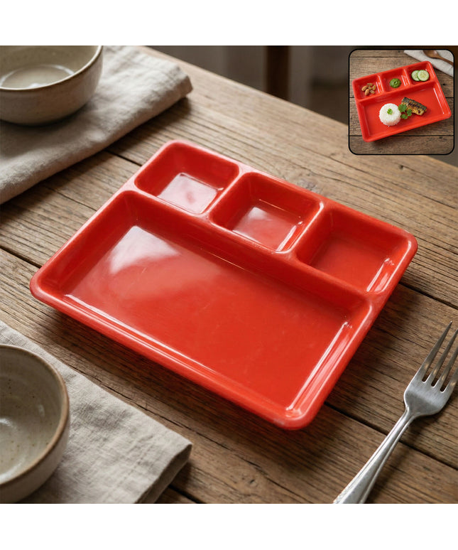 32  25 Cm Multipurpose Compartment Serving Tray (1 Pc)