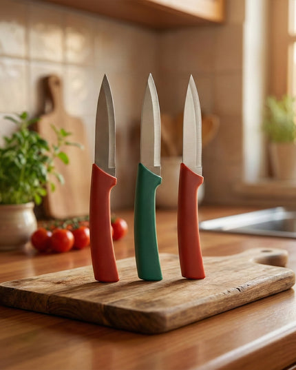 Multipurpose Kitchen Fruit  Vegetable Cutting Knife Set (Pack Of 3)