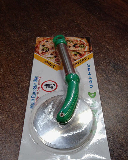 Kitchen Stainless Steel Wheel Pizza Cutter (1 Pc)