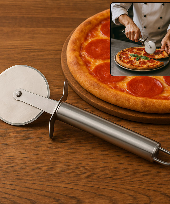 Premium Stainless Steel Pizza Cutter Wheel With Sharp Blade