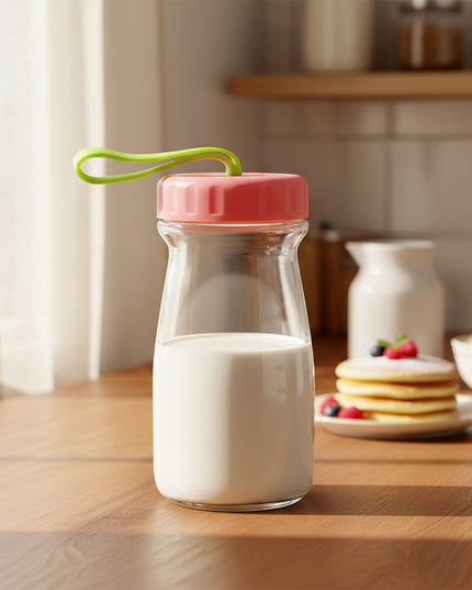 Premium Glass Bottle With Leak-proof Lid 300 Ml