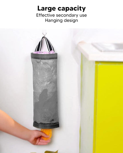 Hanging Waste Bag Holder Garbage Bag Storage Bag Widening Handle Hanging Sturdy For Store Garbage Bags Home Store Debris Kitchen Bedroom Largecapacity For Restaurant (1 Pc)