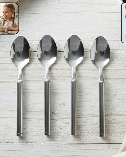 Stainless Steel Dinner Spoon Set (4 Pc Set)