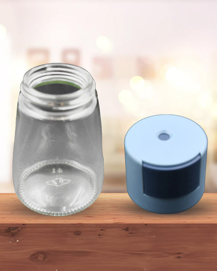 5926 Galss Salt Bottle Salt Dispenser Glass Salt Shaker Pack Of 4 Seasoning Shaker Precise Quantitative 0.5g For Home Cooking Picnic Camping Ration Salt Shakers