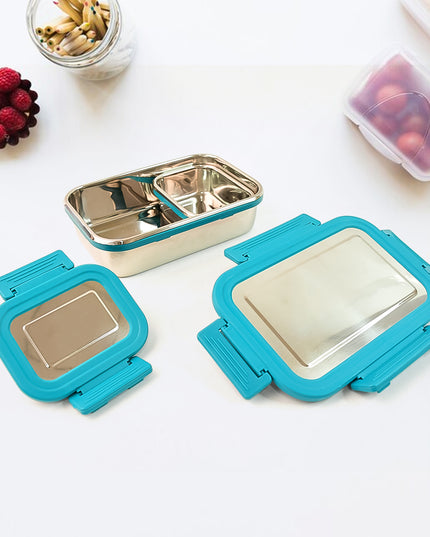 Apex Jerry Lunch Box Premium Stainless Steel Food Container (2 Pc  700+200 Ml Approx)