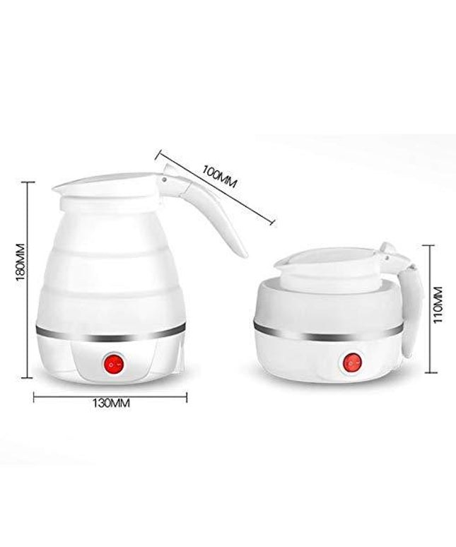 2137 Silicone Foldable Collapsible Electric Water Kettle Camping  Boiler